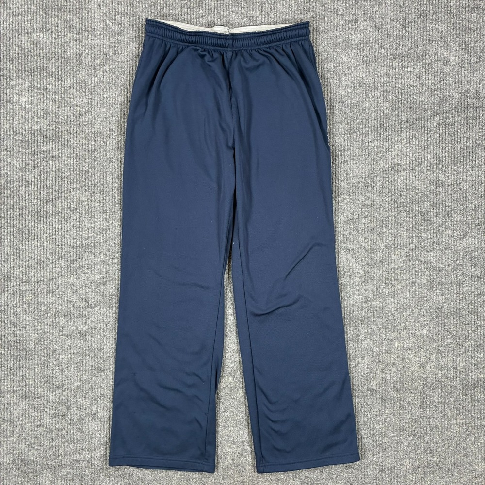 Vintage Reebok Track Pants Mens W30" Navy Blue Pull On Athletic Warm Up‎ Y2K